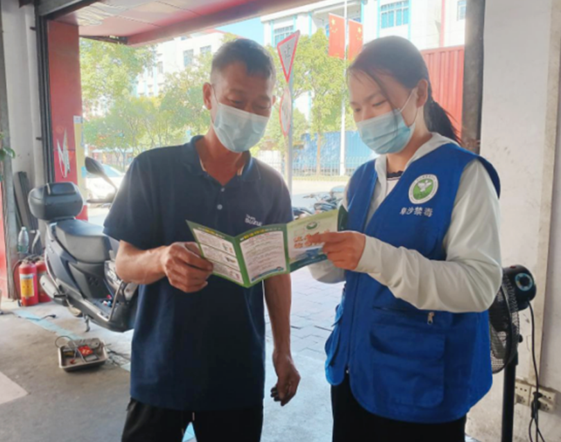 阜沙鎮禁毒信息〔2022〕第252期--【禁毒攻堅】“抗疫防毒你我他，健康社區靠大家”-阜沙開展禁毒